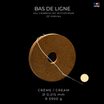 Bas de lignes ultra performants Crème - ⌀ 0,215 mm (22m)